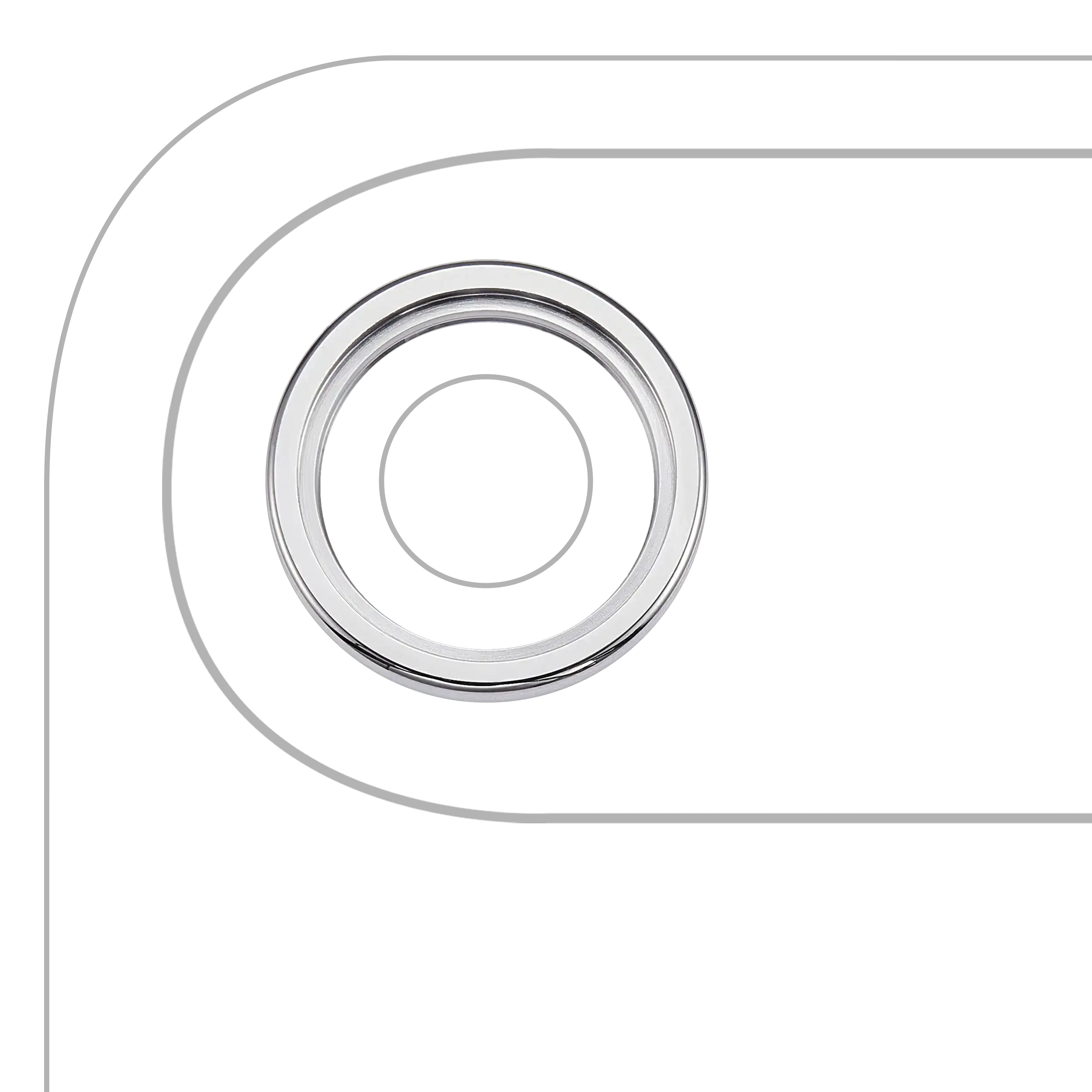 Back Camera Bezel Ring Only For iPhone Air (Cloud White) (Premium)