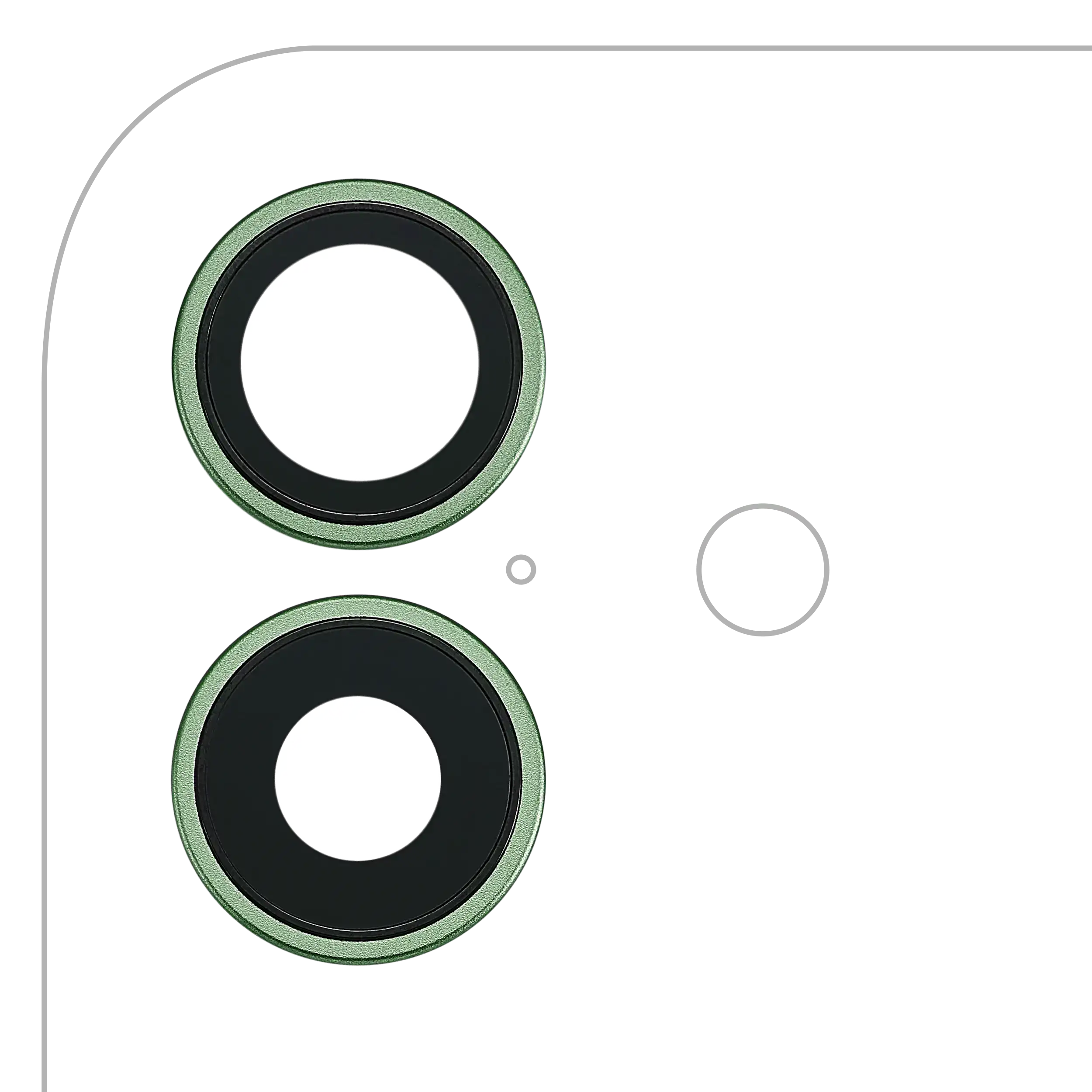 Back Camera Lens With Bracket / Bezel For iPhone 17 (Premium) (Sage)