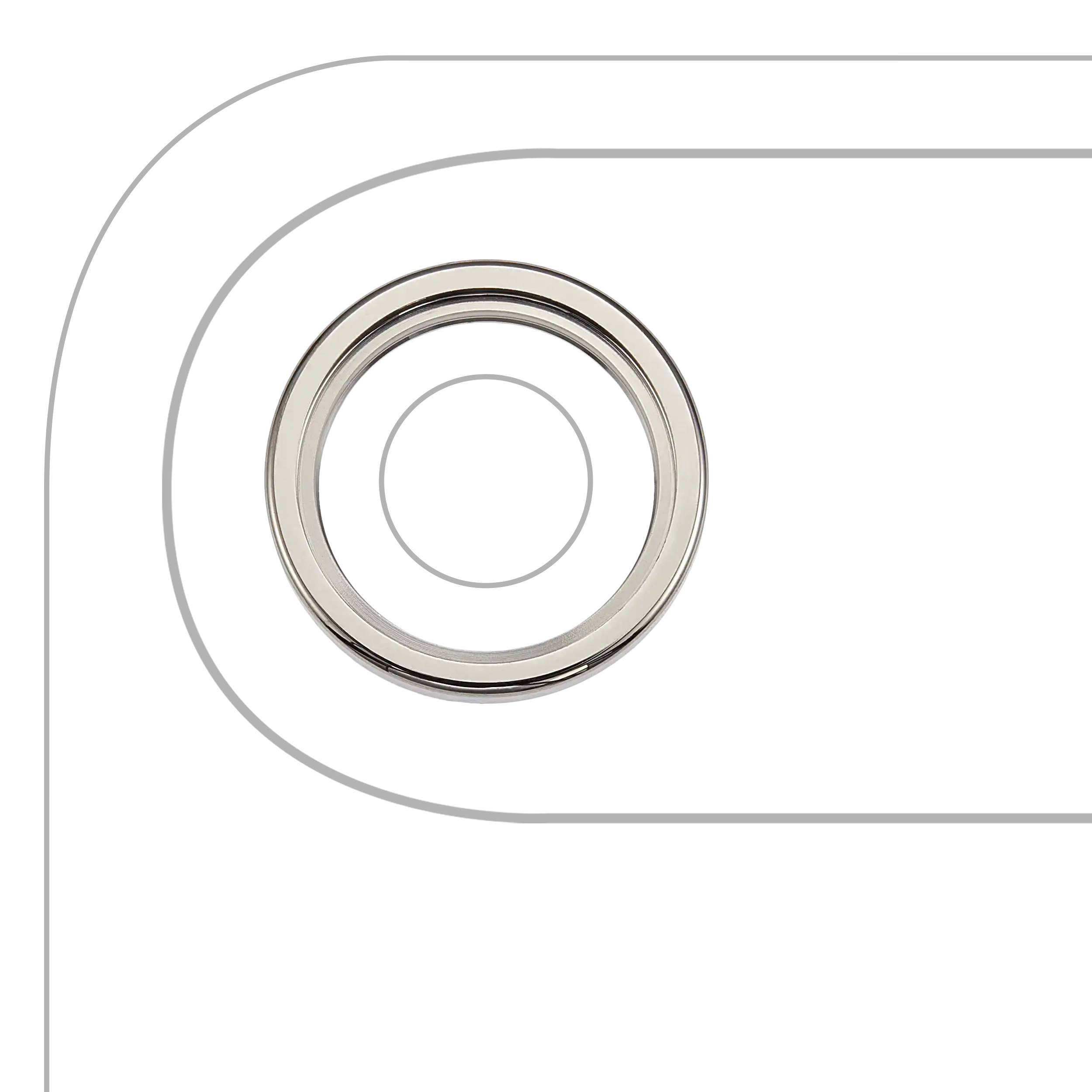 Back Camera Lens With Bracket / Bezel For iPhone Air (3 Piece Set) (Premium) (Light Gold)