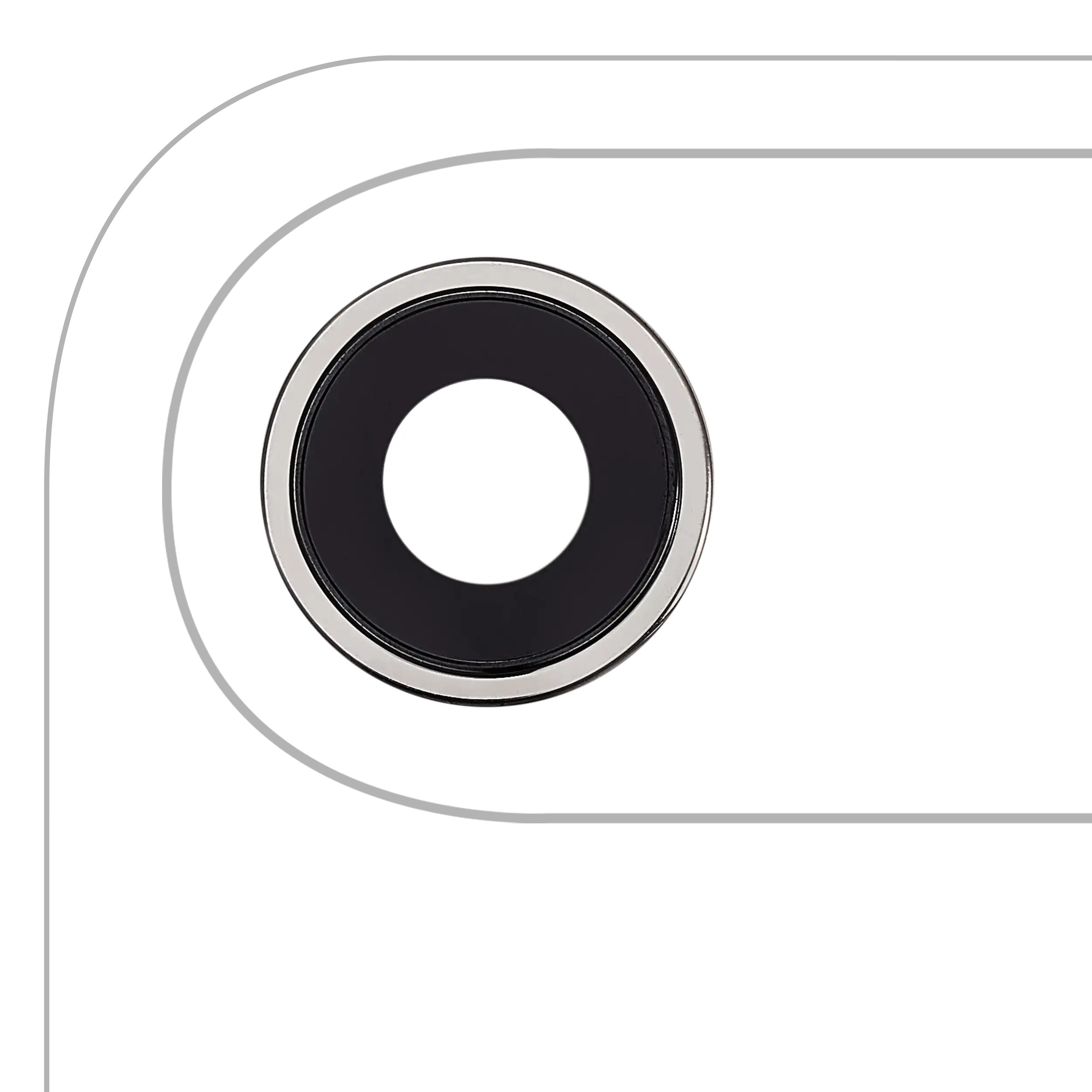 Back Camera Lens With Bracket / Bezel For iPhone Air (Premium) (Cloud White)