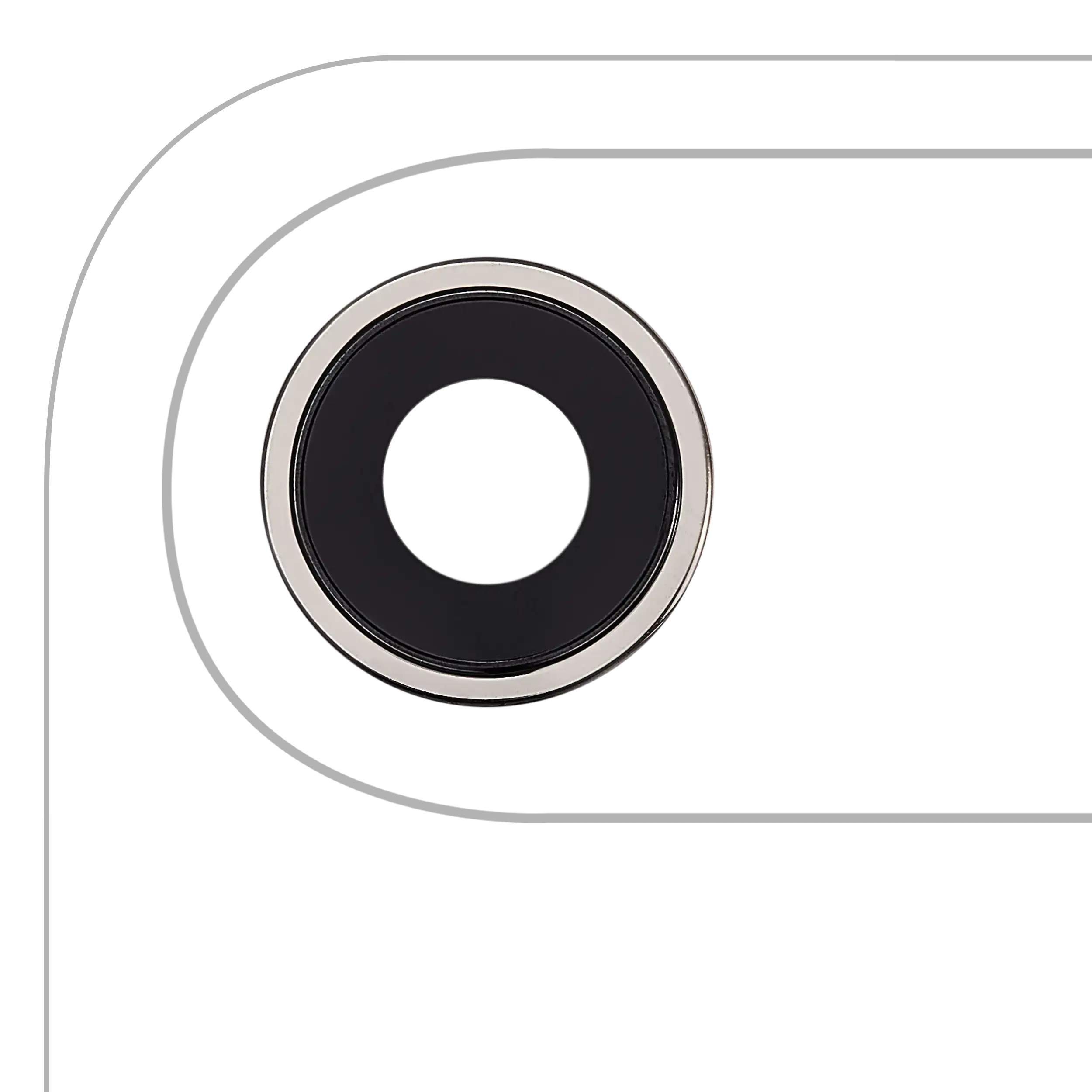 Back Camera Lens With Bracket / Bezel For iPhone Air (Premium) (Light Gold)