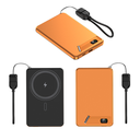 MagSafe Magnetic 10000 mAh Power Bank 15W Wireless / 20W PD Charger with Foldable Stand and Digital Display (Orange) 
