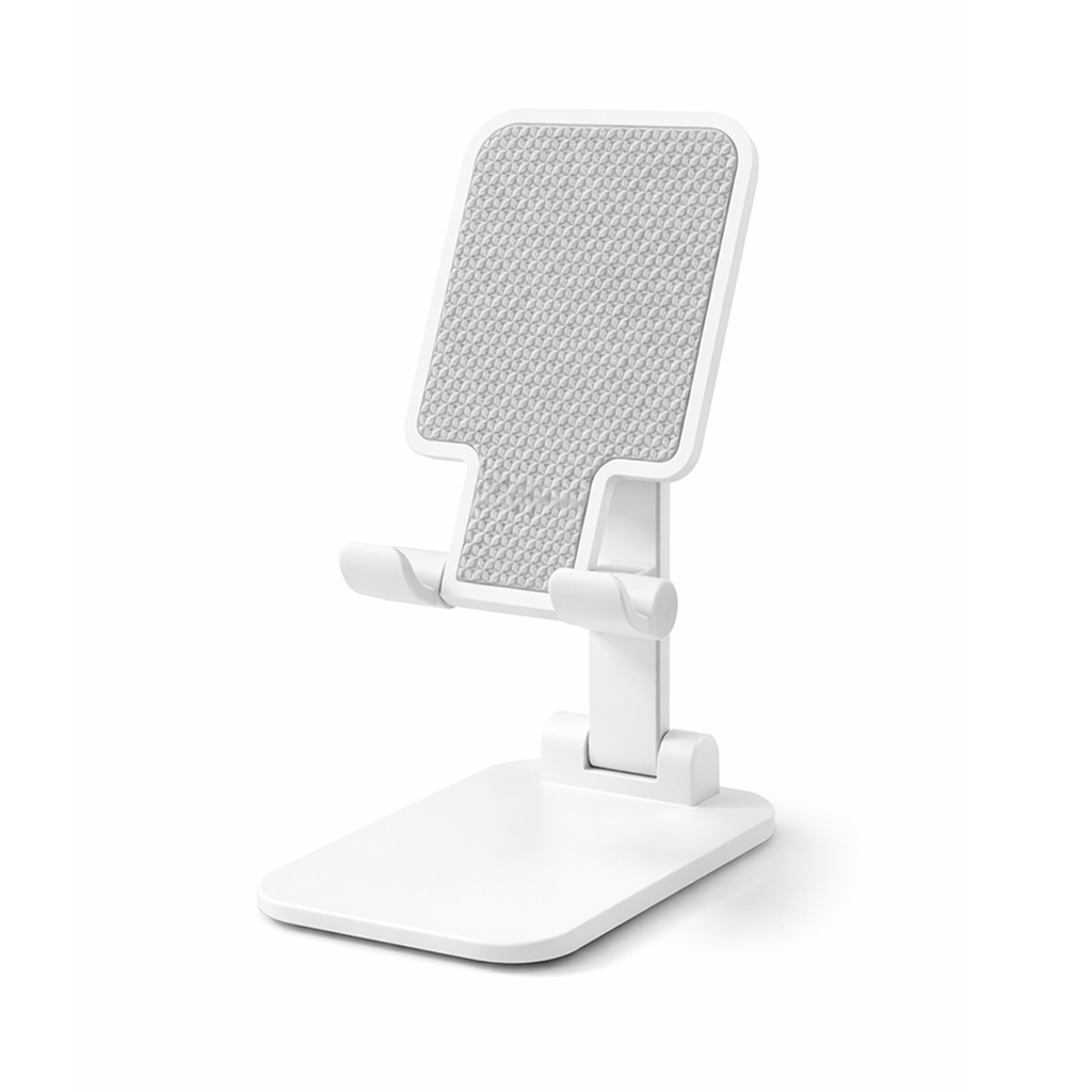 Foldable Desktop Phone Stand (White)