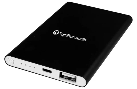 TopTech Universal Portable Slim 10000 mAh Power Bank with Magsafe Charging (Black)