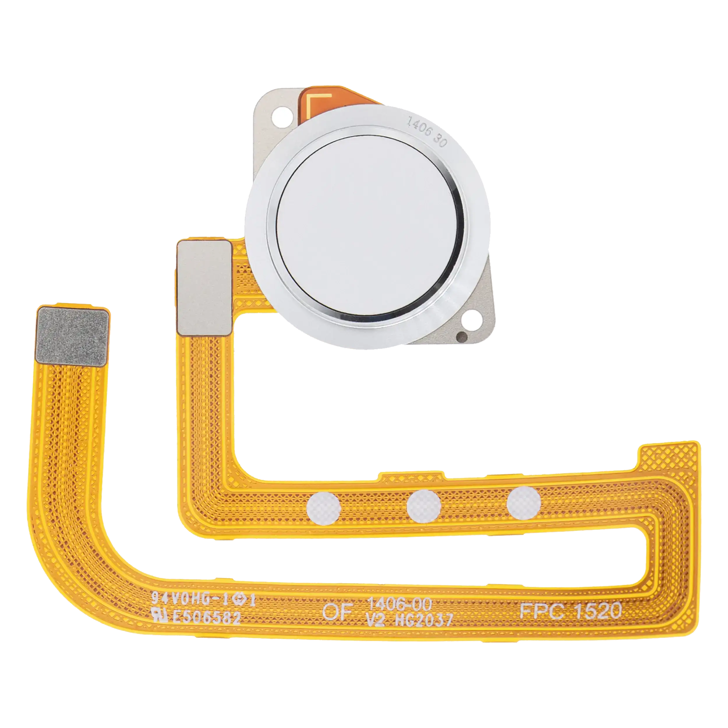 Fingerprint Reader With Flex Cable For Motorola Moto G Fast (XT2045-3 / 2020) (Pearl White) (Premium)