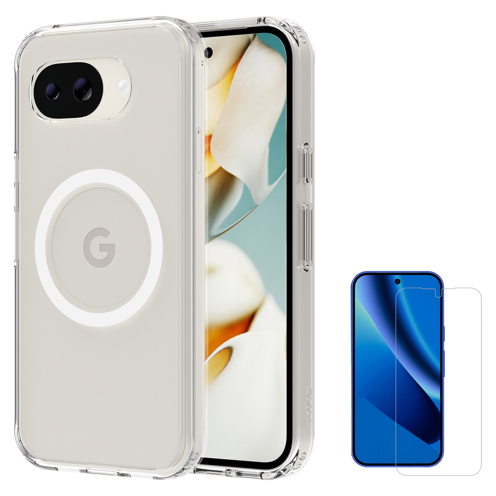 Axs - Ultra Clear Magsafe Case With Armorglass Pro Pack For Google Pixel 10a - Clear