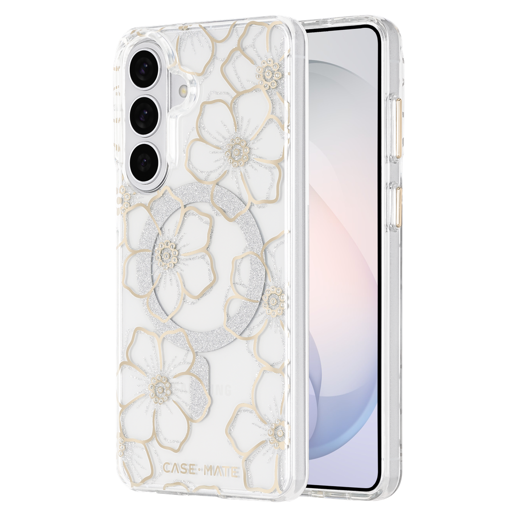 Case-mate - Floral Gems Case With Magnet For Samsung Galaxy S26 Plus - Gold