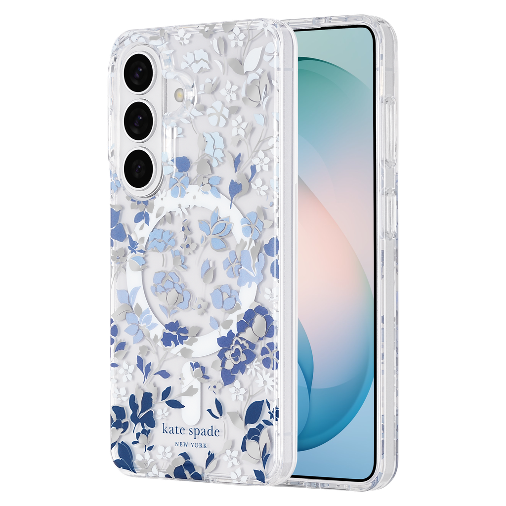 Kate Spade - Protective Case With Magnet For Samsung Galaxy S26 Plus - Flowerbed Blue