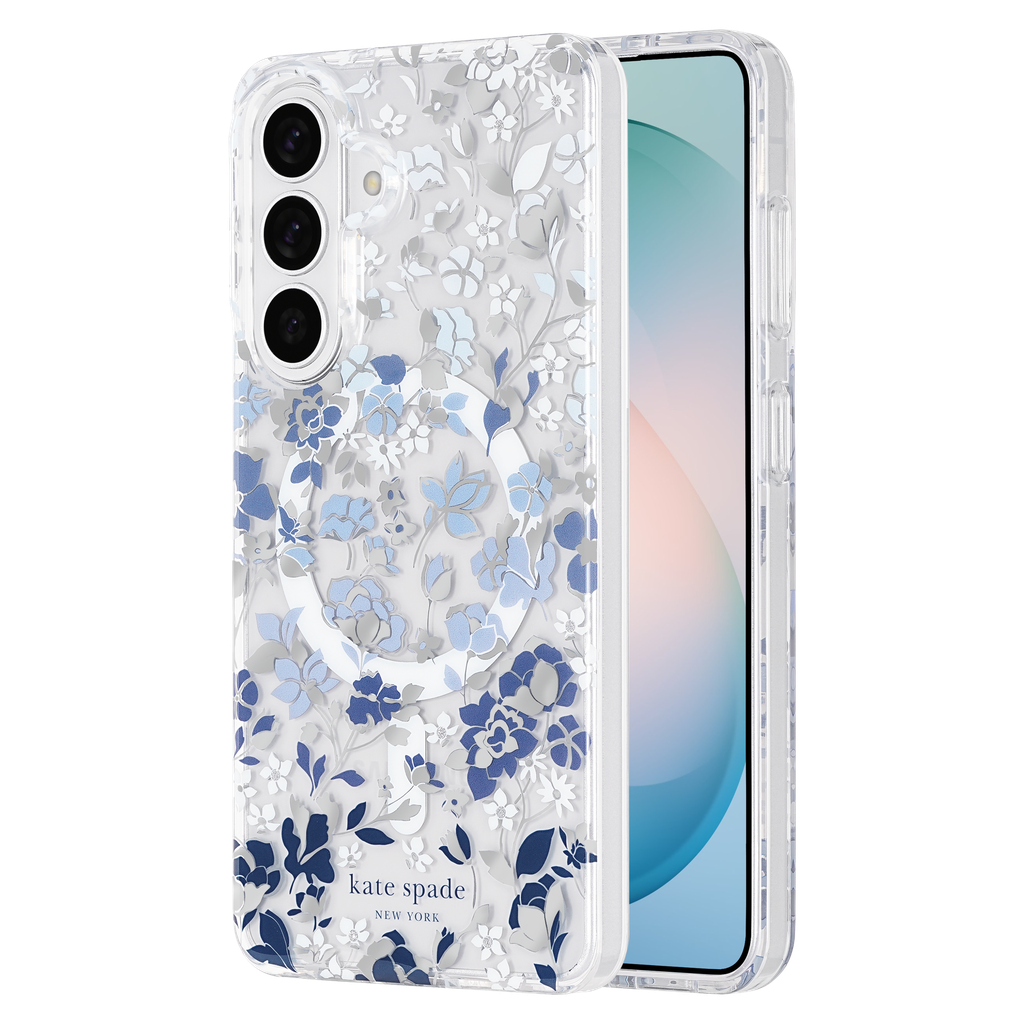 Kate Spade - Protective Case With Magnet For Samsung Galaxy S26 - Flowerbed Blue