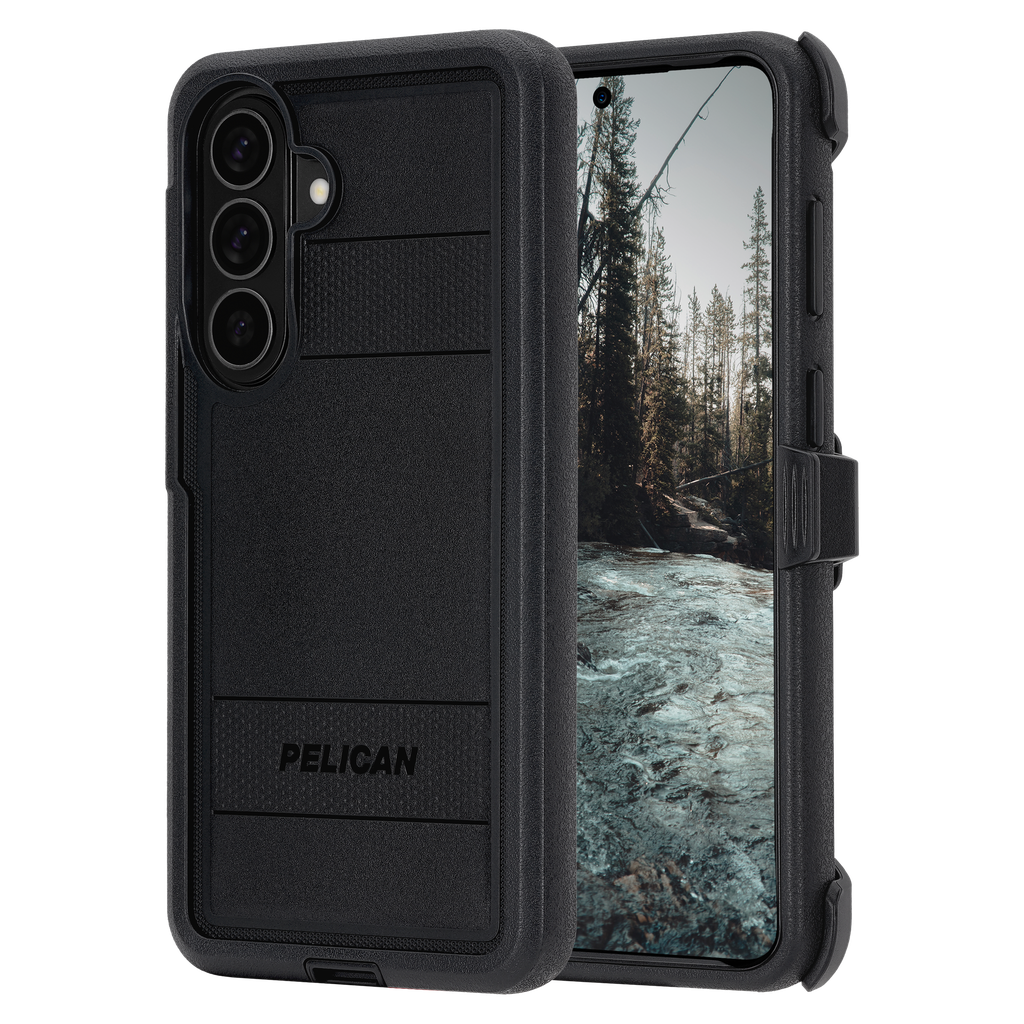 Pelican - Voyager Case With Magnet And Holster For Samsung Galaxy S26 Plus - Black