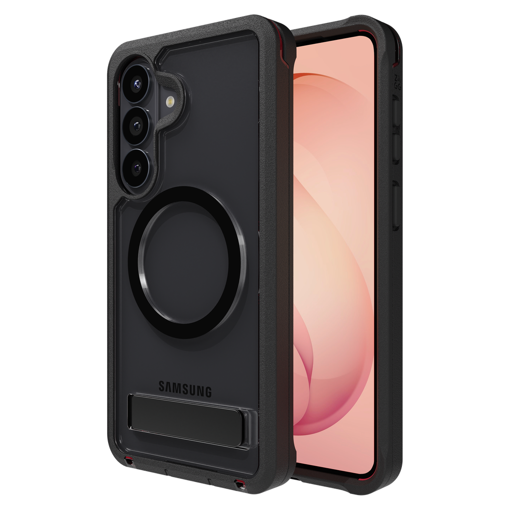 Zagg - Rainier Snap Case With Kickstand For Samsung Galaxy S26 Plus - Smoke Black