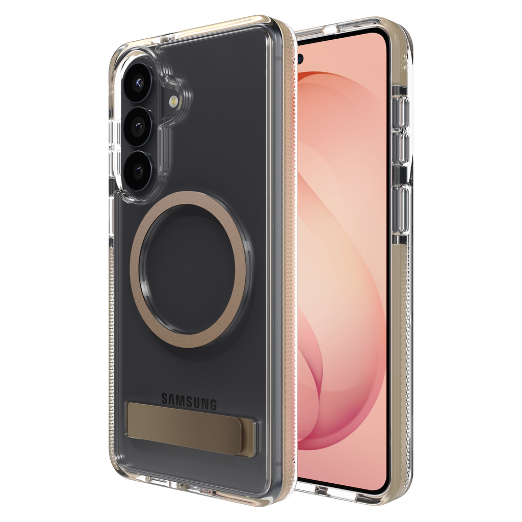 Zagg - Santa Cruz Snap Case With Kickstand For Samsung Galaxy S26 Plus - Titanium Gray