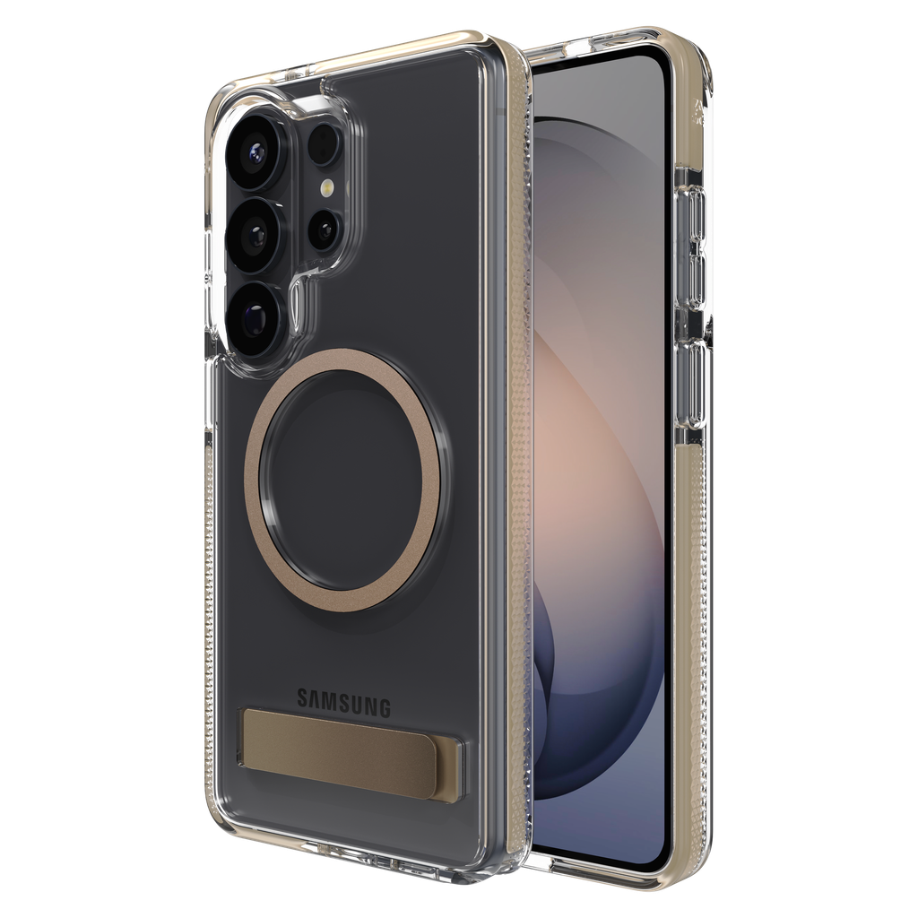 Zagg - Santa Cruz Snap Case With Kickstand For Samsung Galaxy S26 Ultra - Titanium Gray