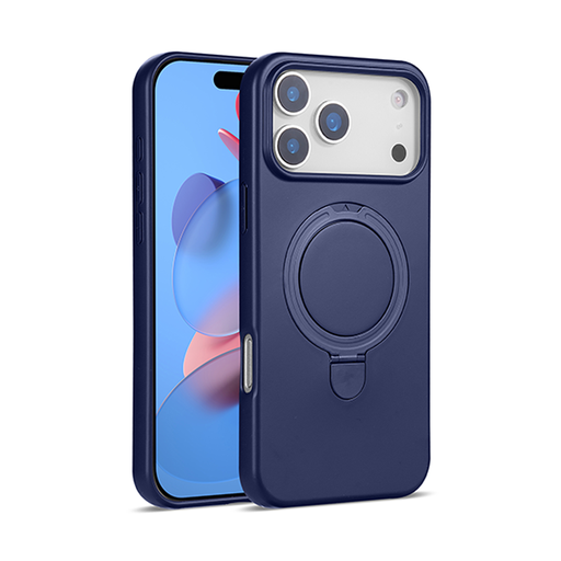 [CS-I13P-PSCM-DBL] Premium Silicone Stand Case with Magsafe for iPhone 13 Pro - Dark Blue
