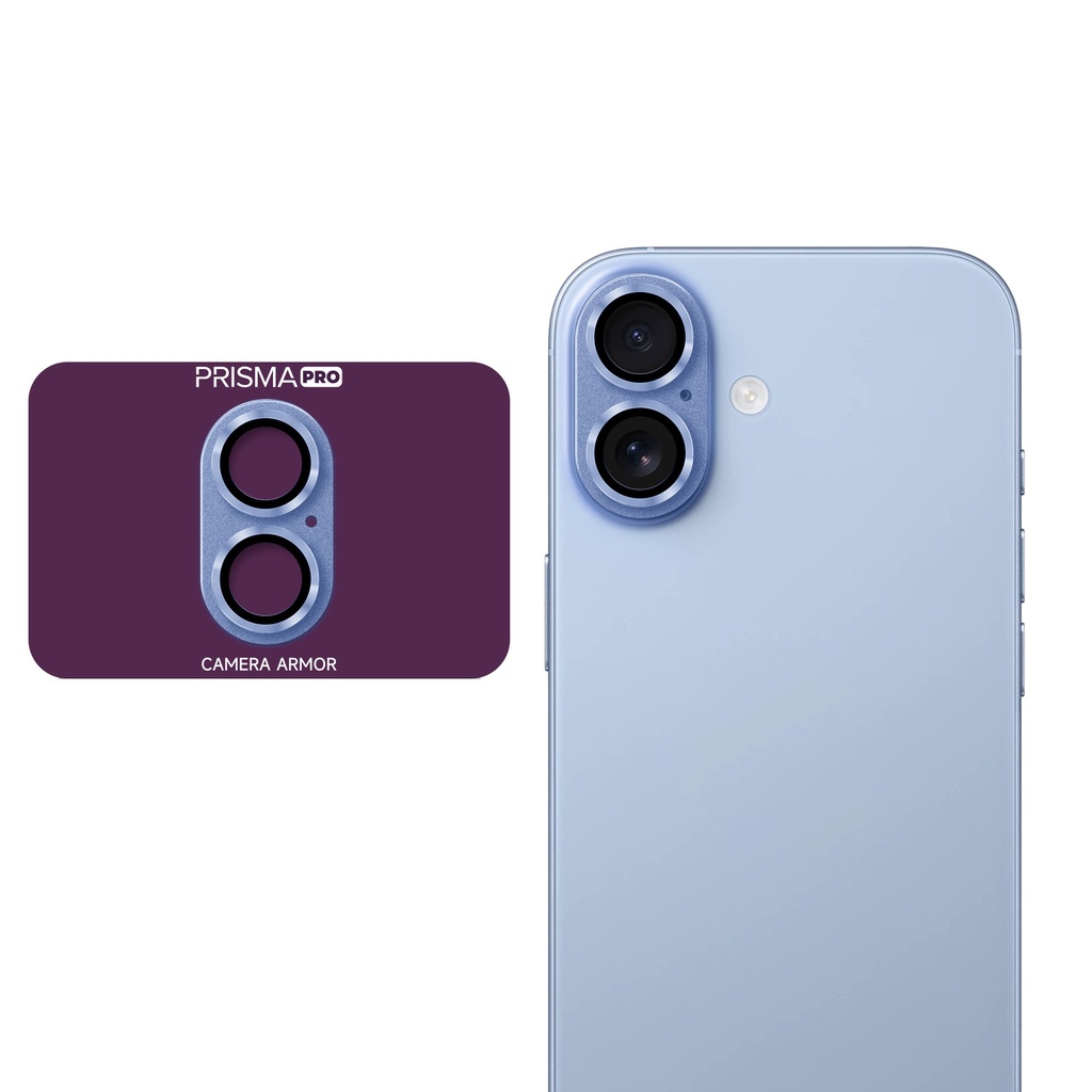 Prisma Pro Shield - Back Camera Metal Tempered Glass for iPhone 17 - Blue