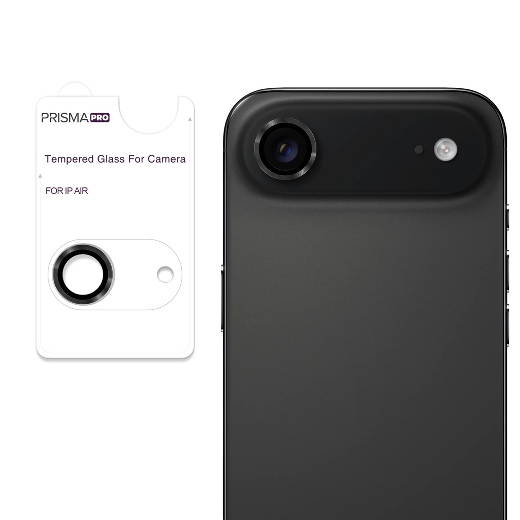 Prisma Pro Shield - Ring Camera Lens w/HD Tempered Glass  for iPhone Air (Black)