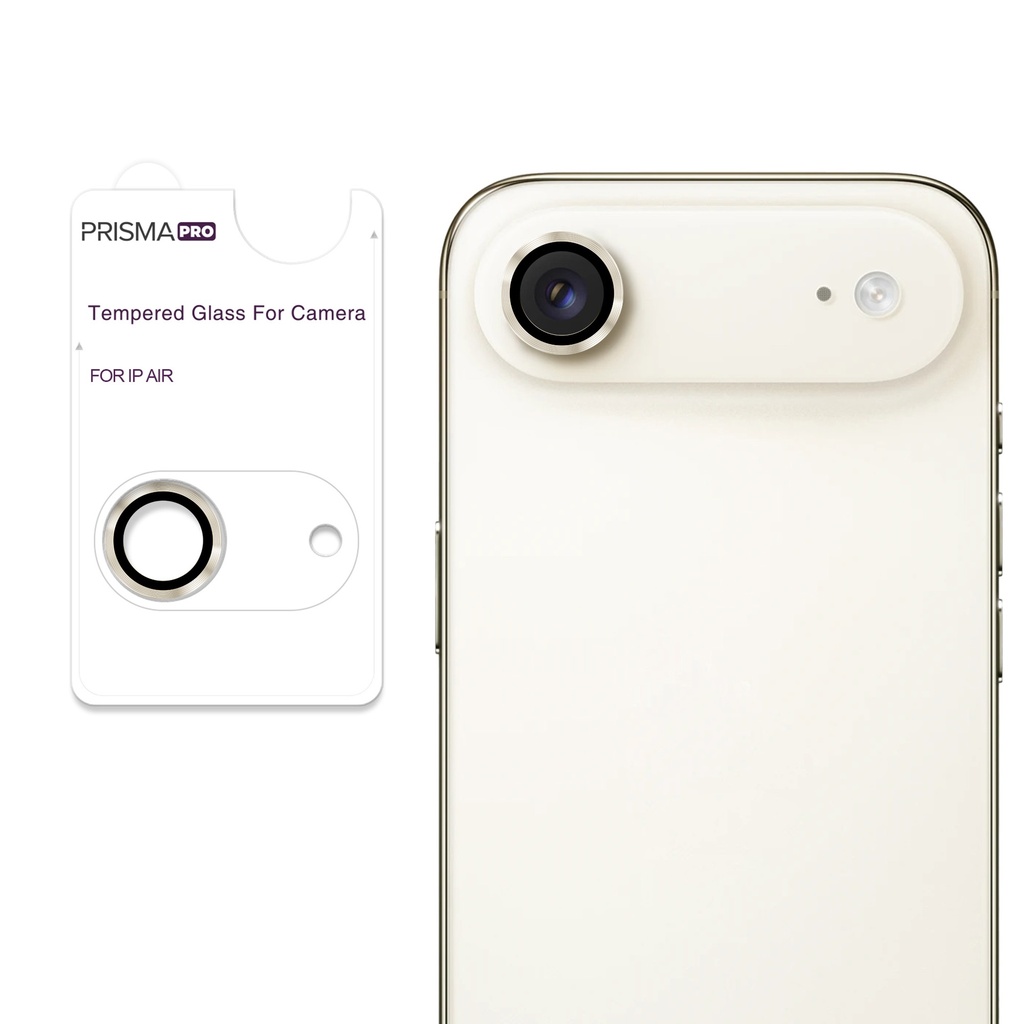 Prisma Pro Shield - Ring Camera Lens w/HD Tempered Glass  for iPhone Air (Gold)