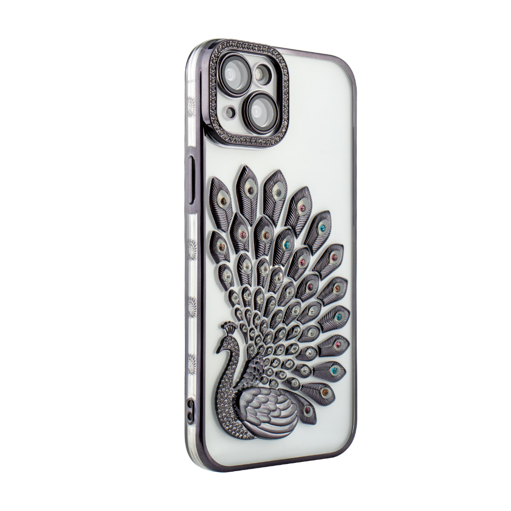 Crystal Plume Case for iPhone 15 - Black