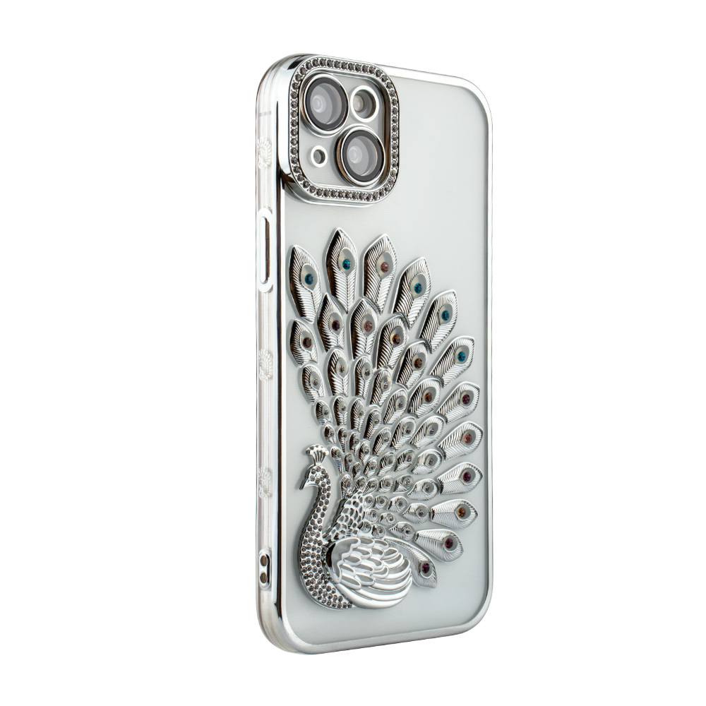 Crystal Plume Case for iPhone 15 Plus / 14 Plus - Silver