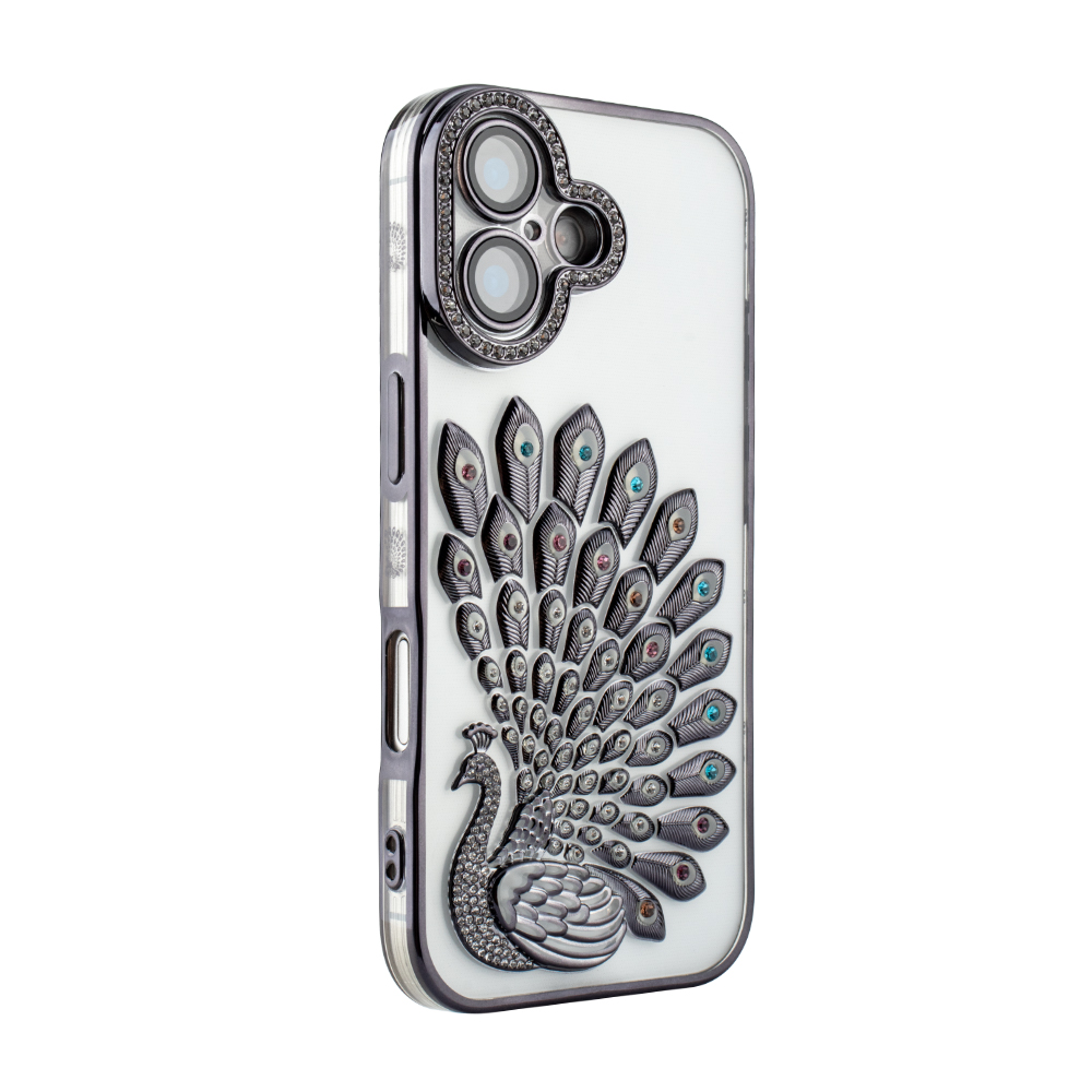 Crystal Plume Case for iPhone 17 - Black