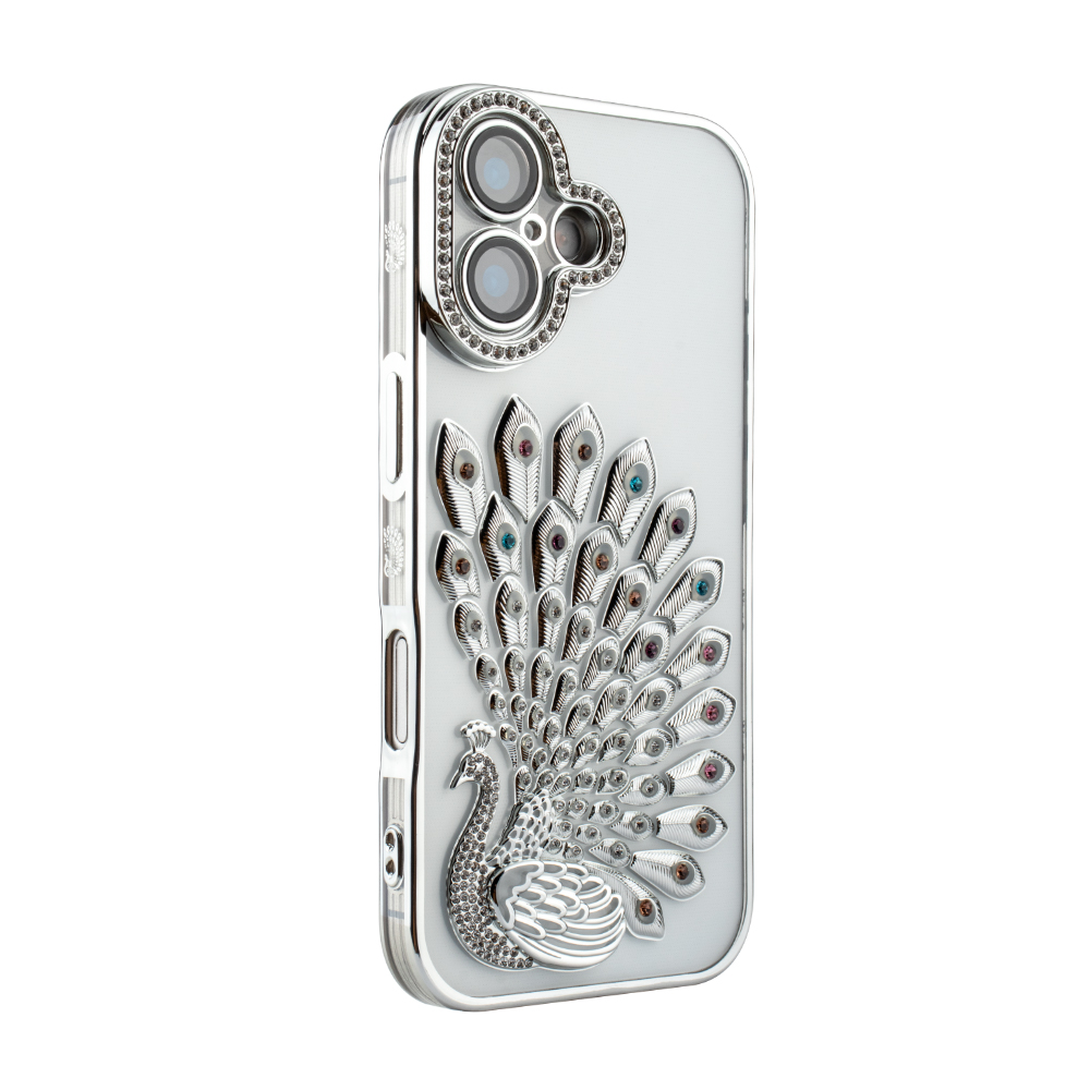 Crystal Plume Case for iPhone 17 - Silver