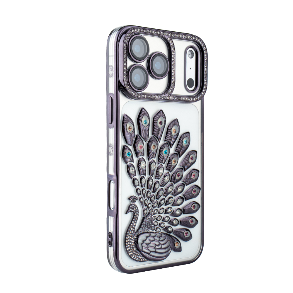 Crystal Plume Case for iPhone 17 Pro Max - Black