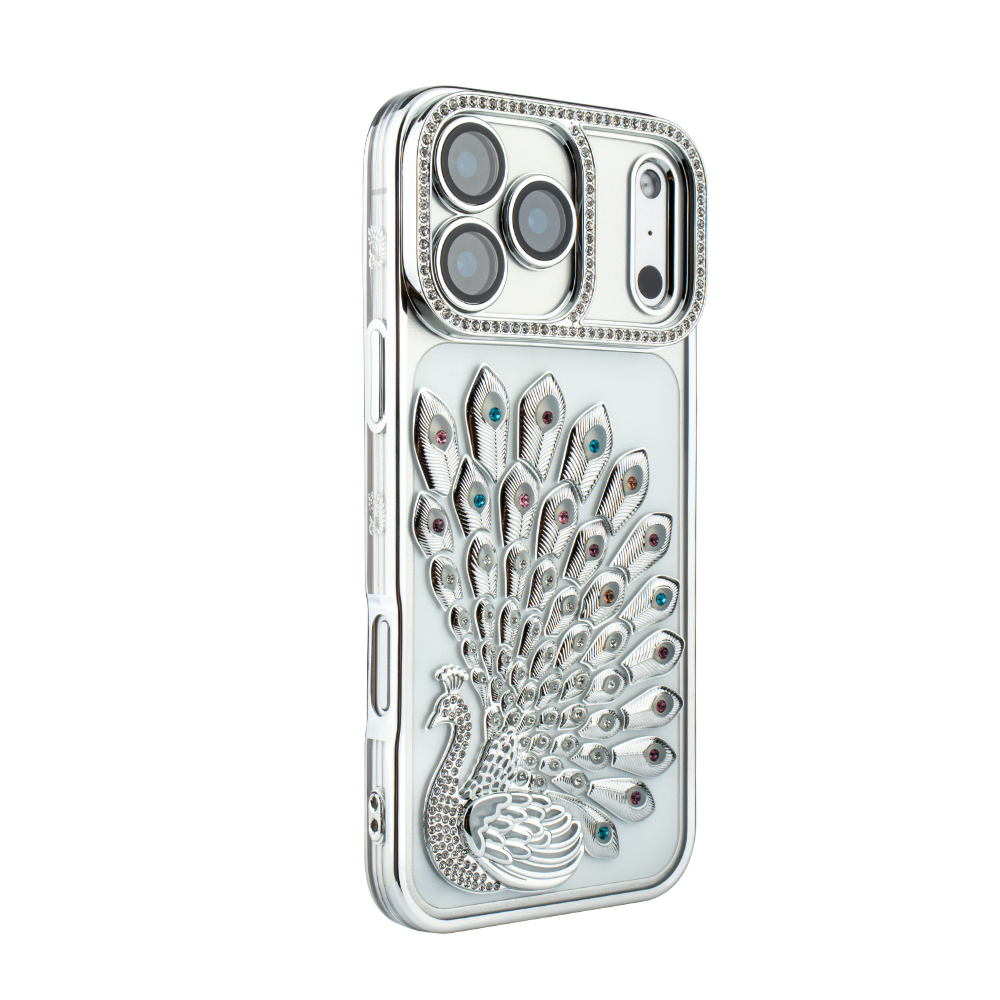 Crystal Plume Case for iPhone 17 Pro Max - Silver