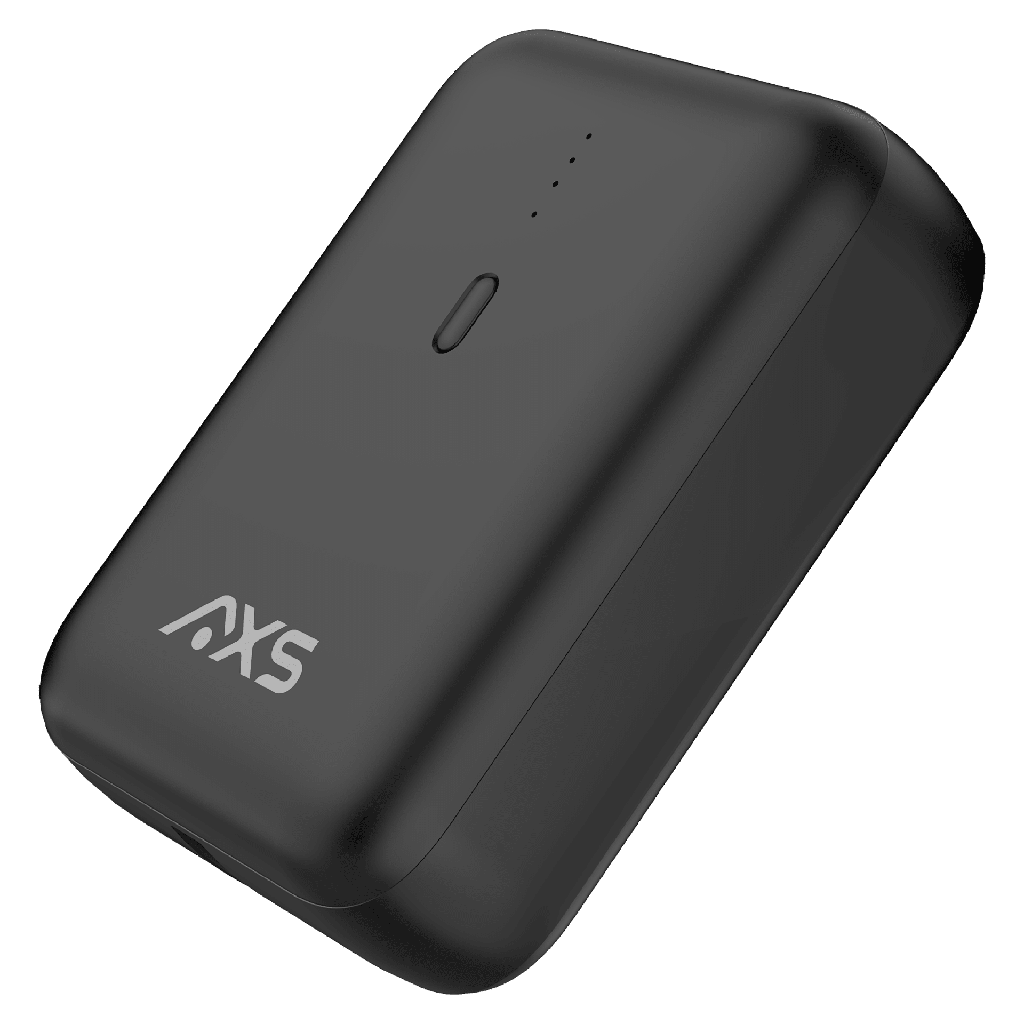 Axs - Nomad Kit Includes Basic Wall Charger 30w Power Bank 10000 Mah Braided Cable 4ft - Black