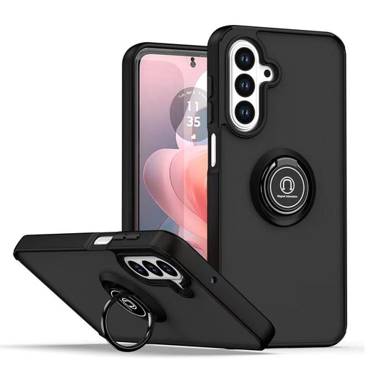 Matte Ring Case for Galaxy A57 - Black