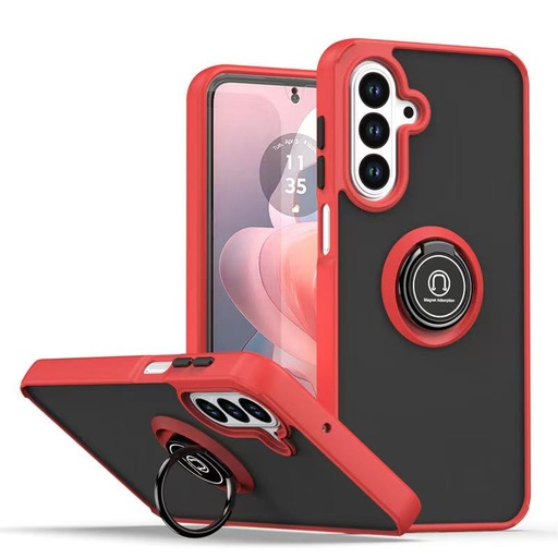 Matte Ring Case for Galaxy A57 - Red