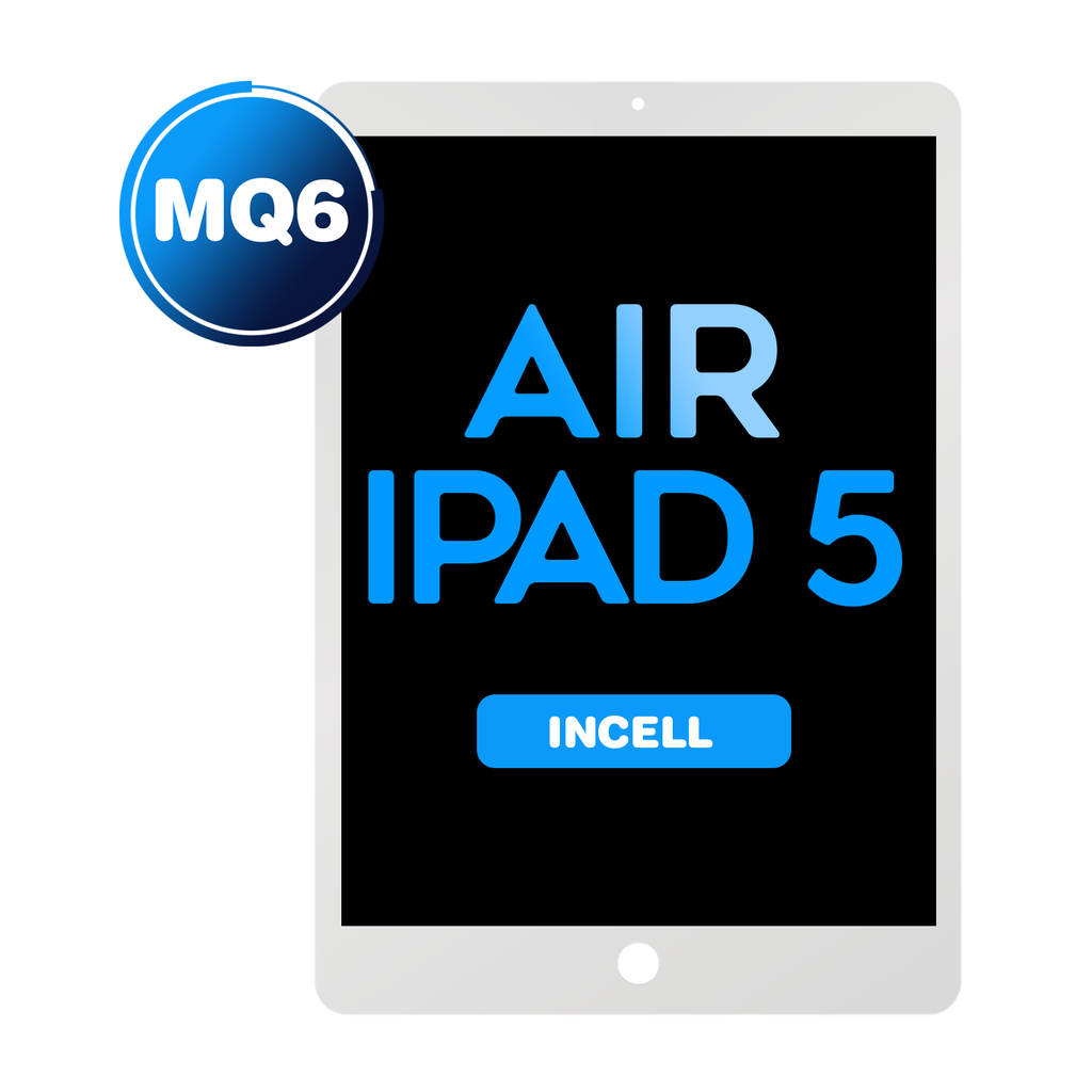Digitizer for iPad 5 / iPad Air (With iPad 5 Home Button) (MQ6 / Aftermarket) - White