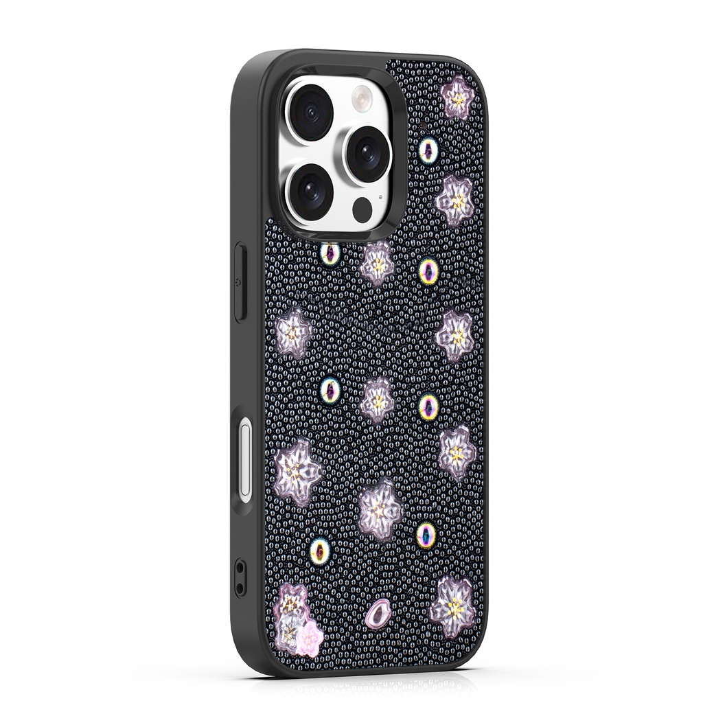 [CS-I13P-BBC-BK] BeadBlossom Case for iPhone 13 Pro - Black