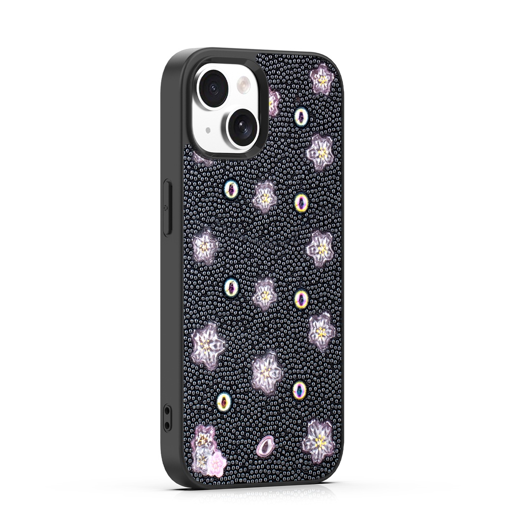 [CS-I14-BBC-BK] BeadBlossom Case for iPhone 14 / 13 - Black