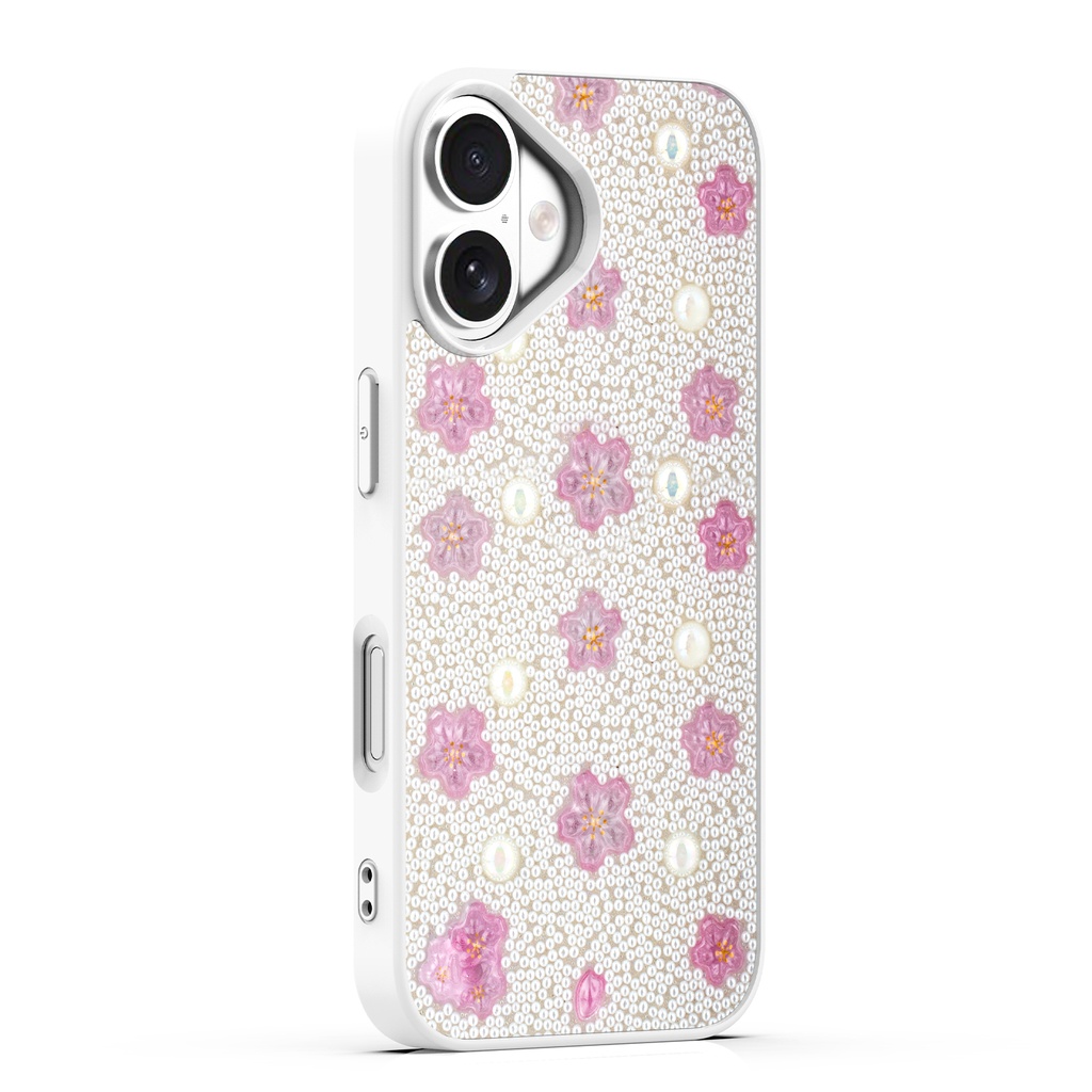 BeadBlossom Case for  iPhone 17 - White