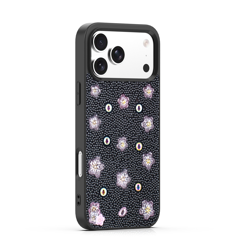 BeadBlossom Case for  iPhone 17 Pro - Black