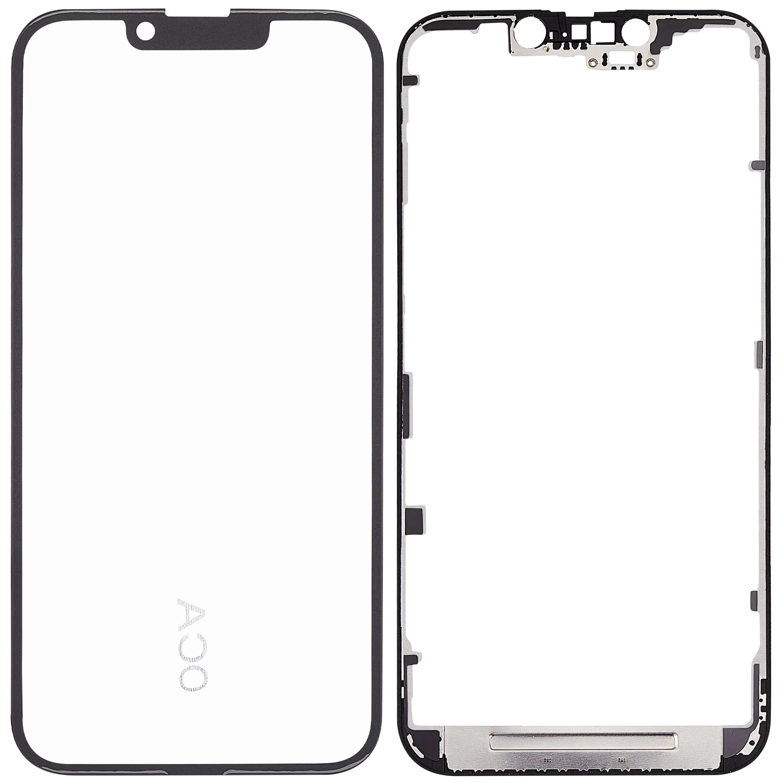 3 in 1 (Glass + OCA Pre-Installed + Frame) For iPhone 16e (OCA Master) (Premium)