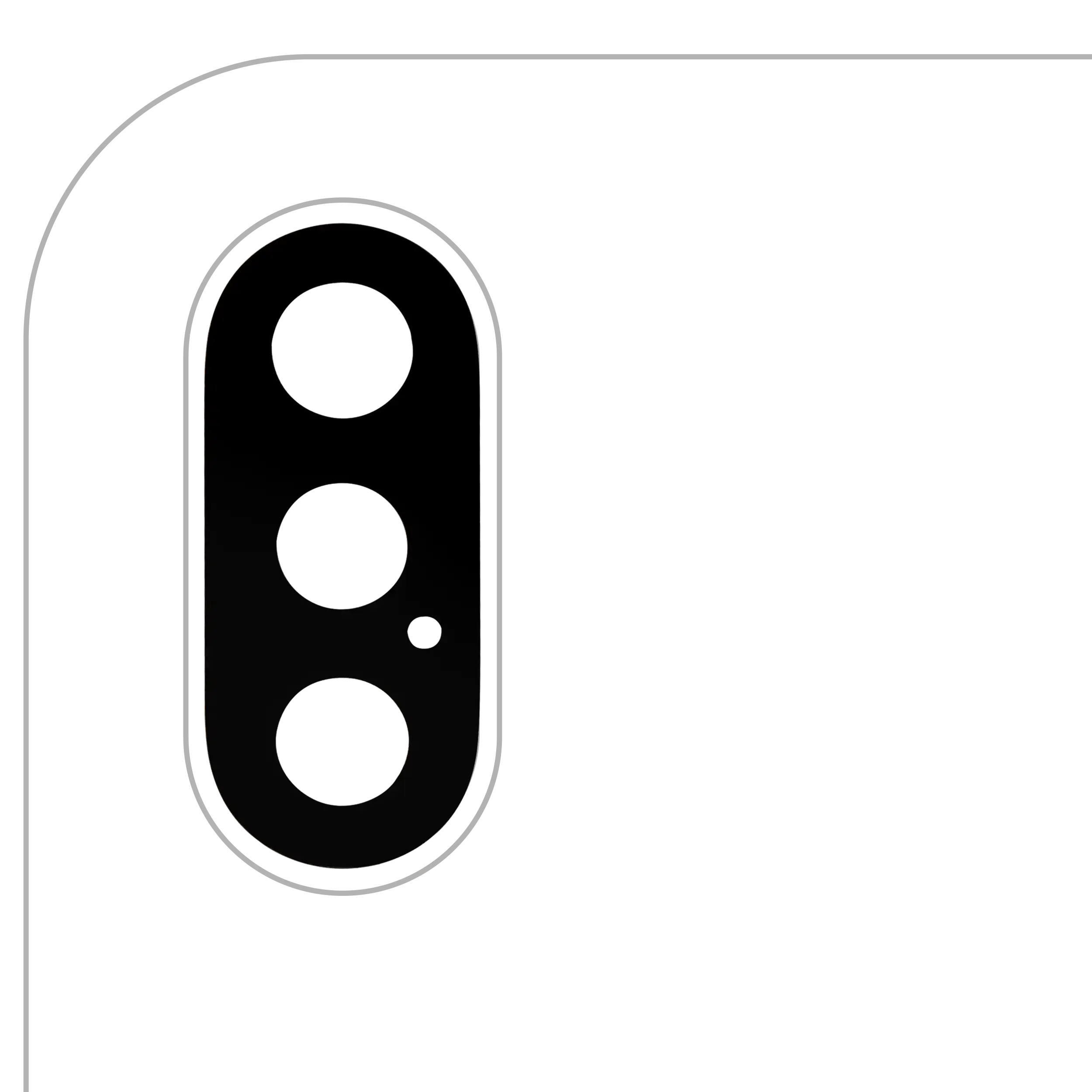 Back Camera Lens (Glass Only) With Adhesive For iPhone XS / XS Max (All Colors) (10 Pack) (Aftermarket)