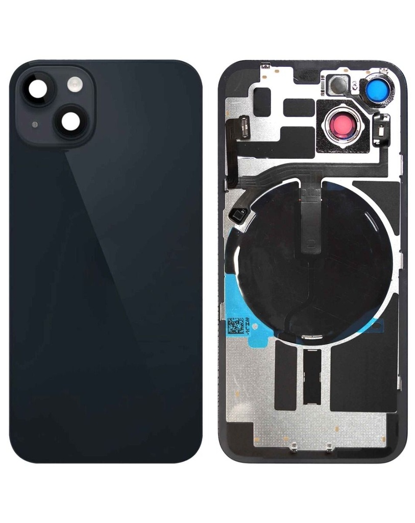 Back Glass with MagSafe Magnet / NFC / Flashlight Flex for iPhone 14 (No Logo) (Midnight)