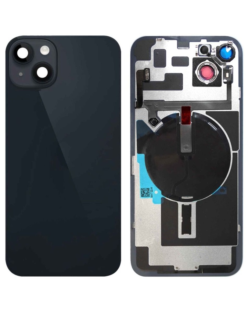 Back Glass with MagSafe Magnet / NFC / Flashlight Flex for iPhone 14 Plus (No Logo) (Midnight)