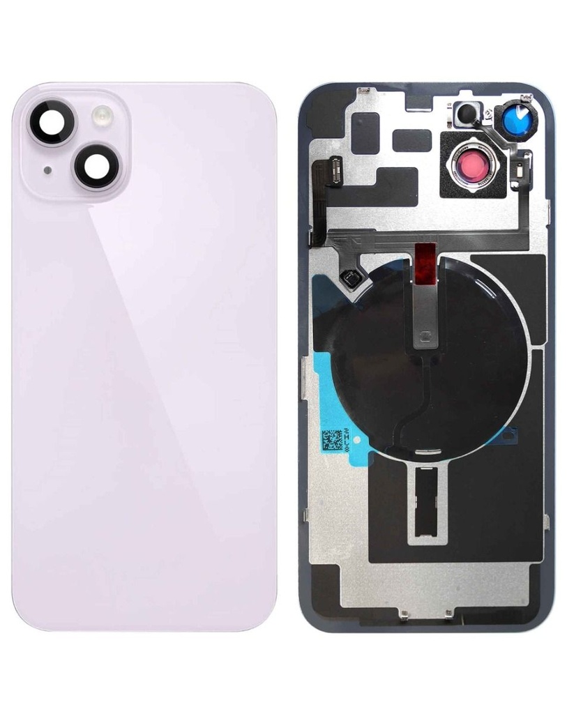 Back Glass with MagSafe Magnet / NFC / Flashlight Flex for iPhone 14 Plus (No Logo) (Purple)