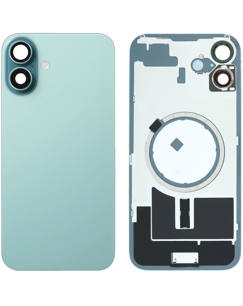 Back Glass with MagSafe Magnet for iPhone 16 Plus (No Logo) (Teal)