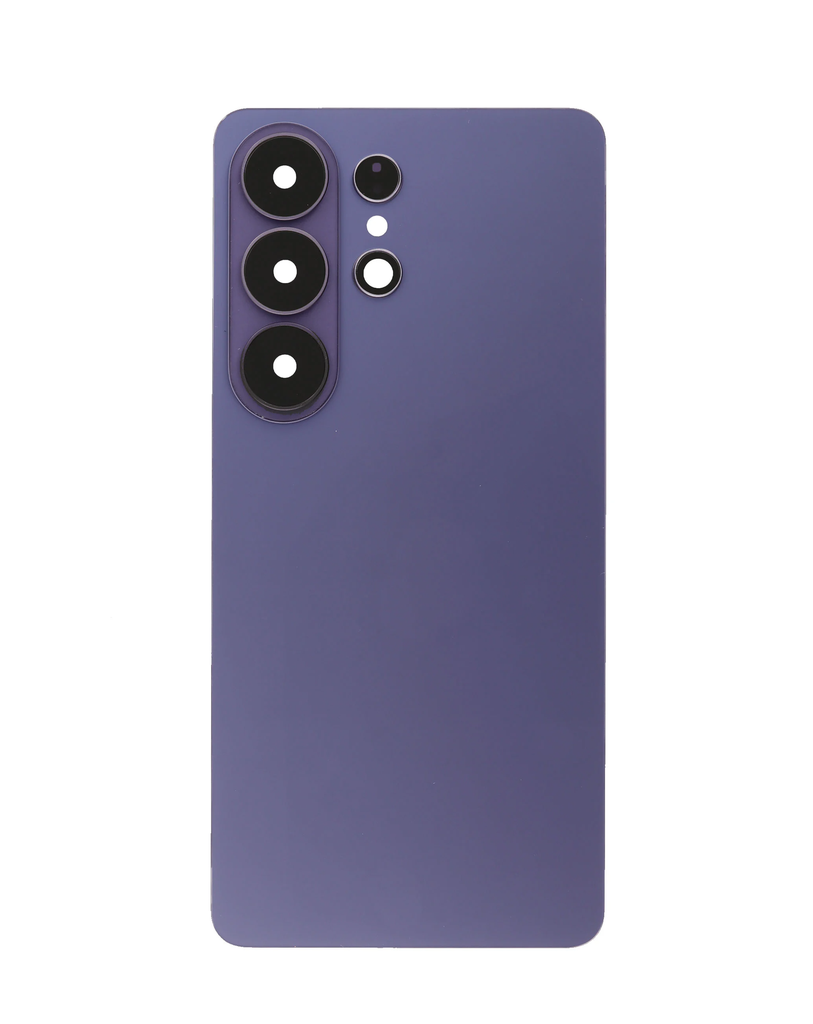 Back Cover Glass  with Camera Lens and Adhesive for Galaxy S26 Ultra (No Logo) (Cobalt Violet)