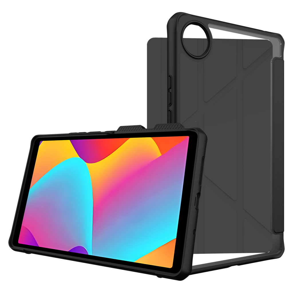 Itskins - Hybrid R Solid Folio Case For Tcl Tab 8 Nxtpaper 5g - Black