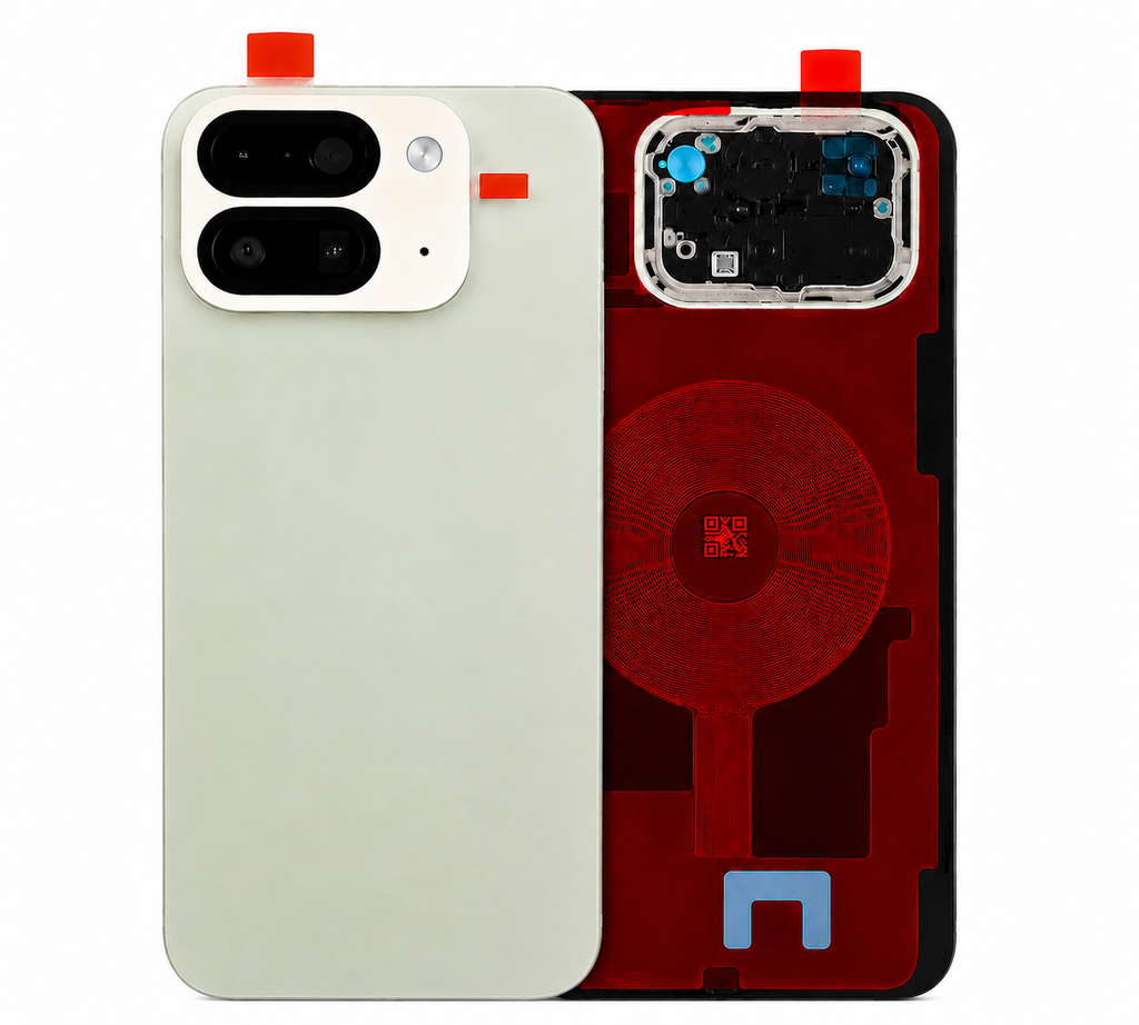 Back Cover Glass For Google Pixel 10 Pro Fold (Smokey Green) (Premium)