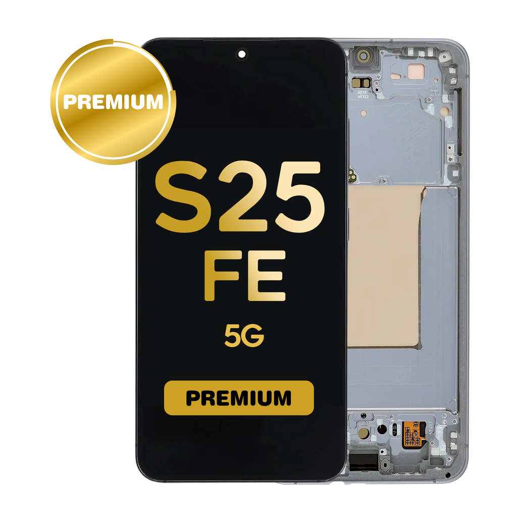 OLED Assembly for Samsung Galaxy S25 FE (S731) with Frame (US & International Version) (Premium) (Jetblack)