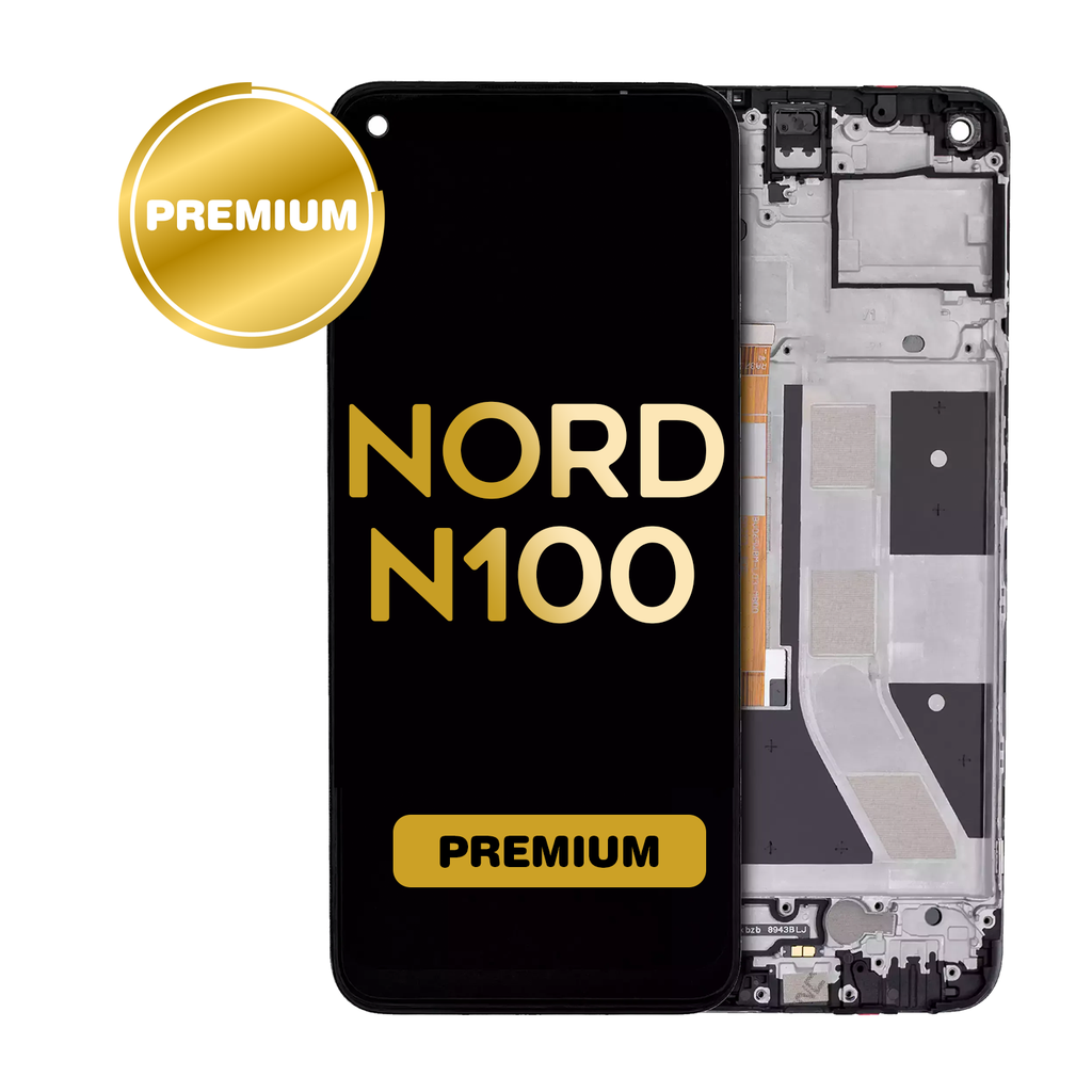 LCD Assembly With Frame For OnePlus Nord N100 (Premium) (Black)