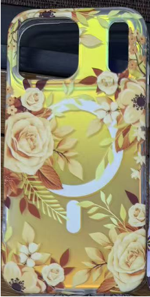 Flora Shine Case with MagSafe for iPhone 14 Pro - Honey Rose