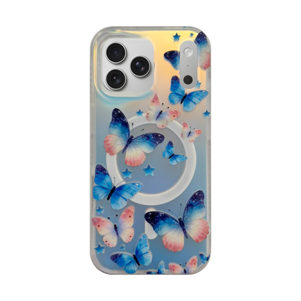 Flora Shine Case with MagSafe for iPhone 14 Pro - Starry Butterfly