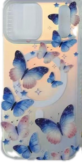 Flora Shine Case with MagSafe for iPhone 16 - Starry Butterfly