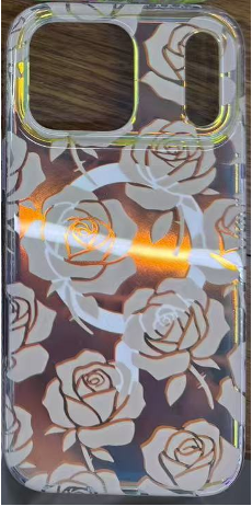 Flora Shine Case with MagSafe for iPhone 16 Plus - Rose Smoke